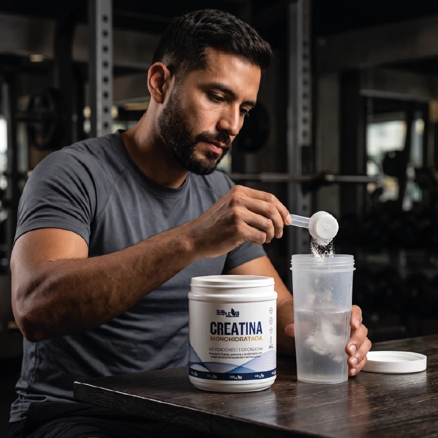 Creatina monohidratada como suplemento para entrenamiento de fuerza y rendimiento